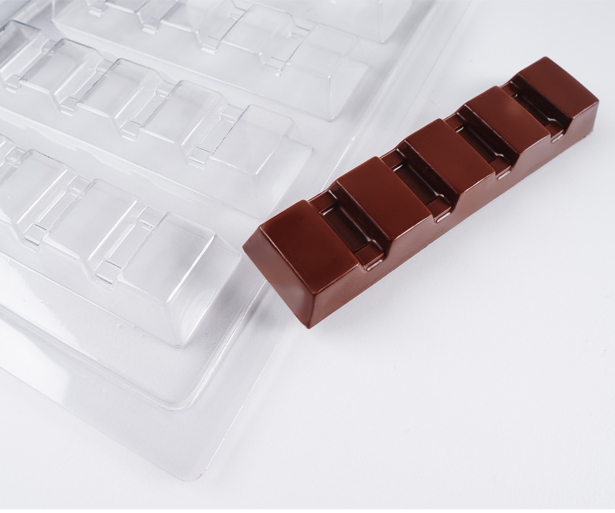 Barra de 50 gr Molde de alta calidad para hacer tus propias barras de chocolate de 50 gramos.