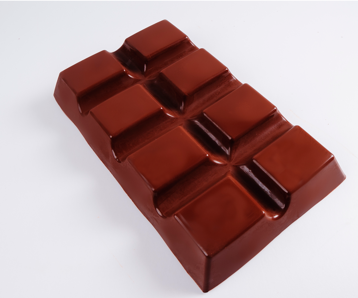 Molde de alta calidad para hacer tus propias tabletas de chocolate de 1 kilo.
