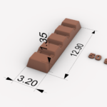 Barra de chocolate para 50gr